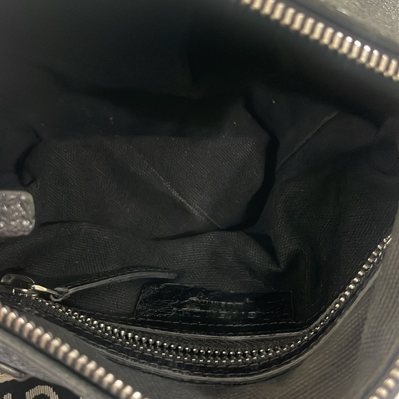 Givenchy Pandora black mini crossbody bag logo adjustable strap webbing w Flaws - Picture 12 of 17